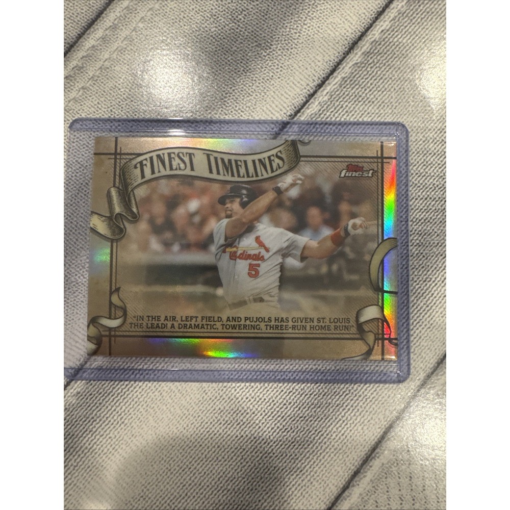2026 Topps Finest Timelines Albert Pujols FT-28 Refractor St. Louis Cardinals